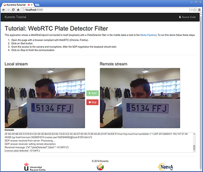 Plate detector demo in action
